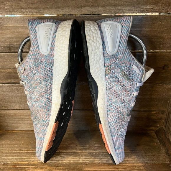 Womens Adidas Pureboost DPR Gray Running Athletic Shoes Sneakers Size 9.5 M GUC - Picture 4 of 7